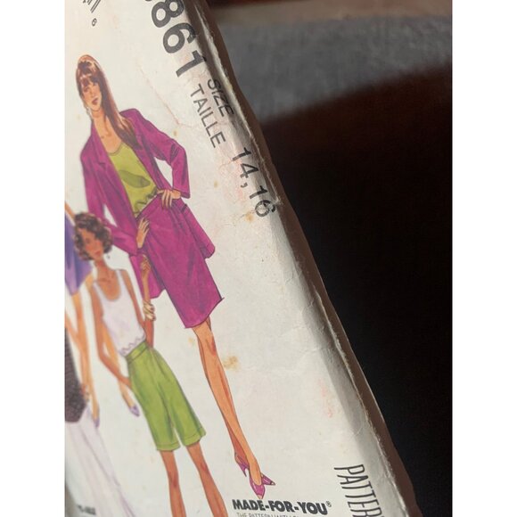 McCall's Misses' Dress & Tank Top Sewing Pattern Size 14-16 - Picture 2 of 3